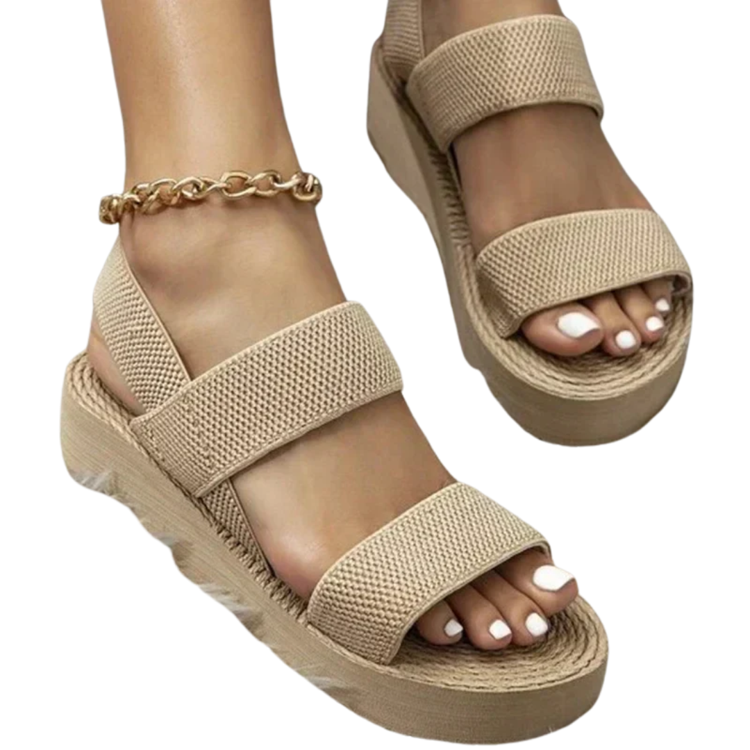 Alba™ - Elegantes sandalias con tacón de cuña para el máximo confort